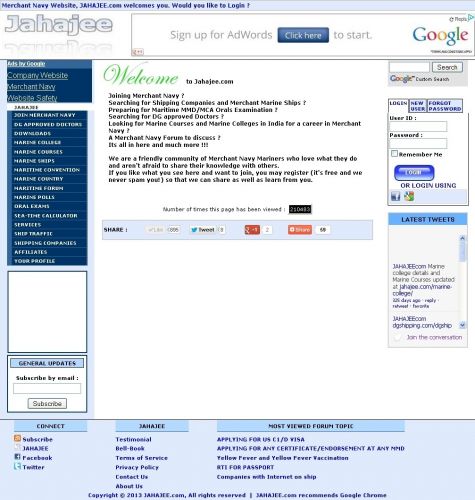 13 May 2012 www jahajee com redesigned and more features
