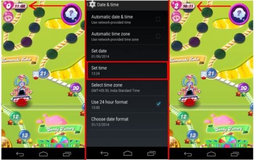 Candy Crush Cheats resetting timer