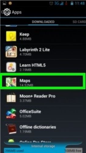Clearing offline google maps