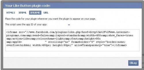 Add Facebook Like Button in 3 steps