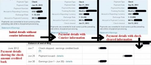 Google Adsense check not received