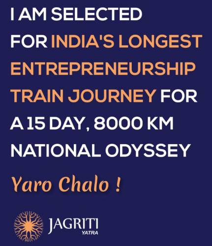Jagriti Yatra 2022 selected