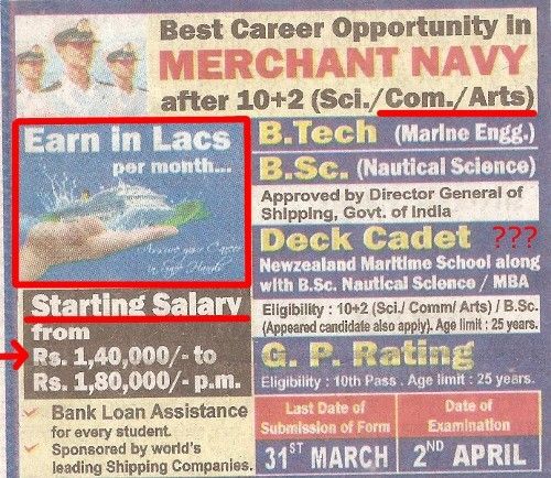 Joining Merchant Navy be prepared