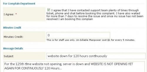Manashosting Review Complaint Booking
