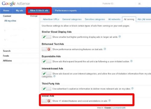 Removing 1 from Adsense Ads