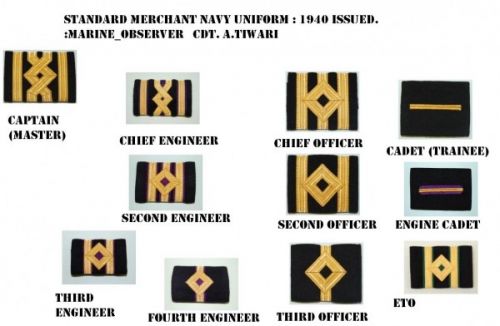 Standard Merchant Navy Insignia part of MERCHANT NAVY UNIFORMS
