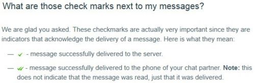 Whatsapp double tick meaning